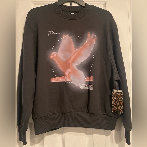 Vans Sweaters - VANS CREW NECK SWEATER - DOVE BLOUSSANT XS NWT